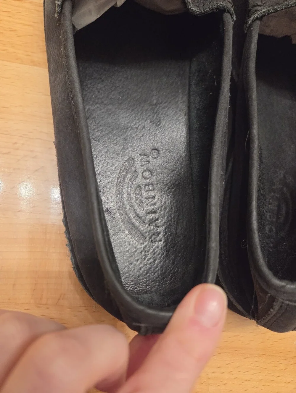 Rainbow Sandals Comfort Classics Premier Black Leather Loafer Men's Size 10